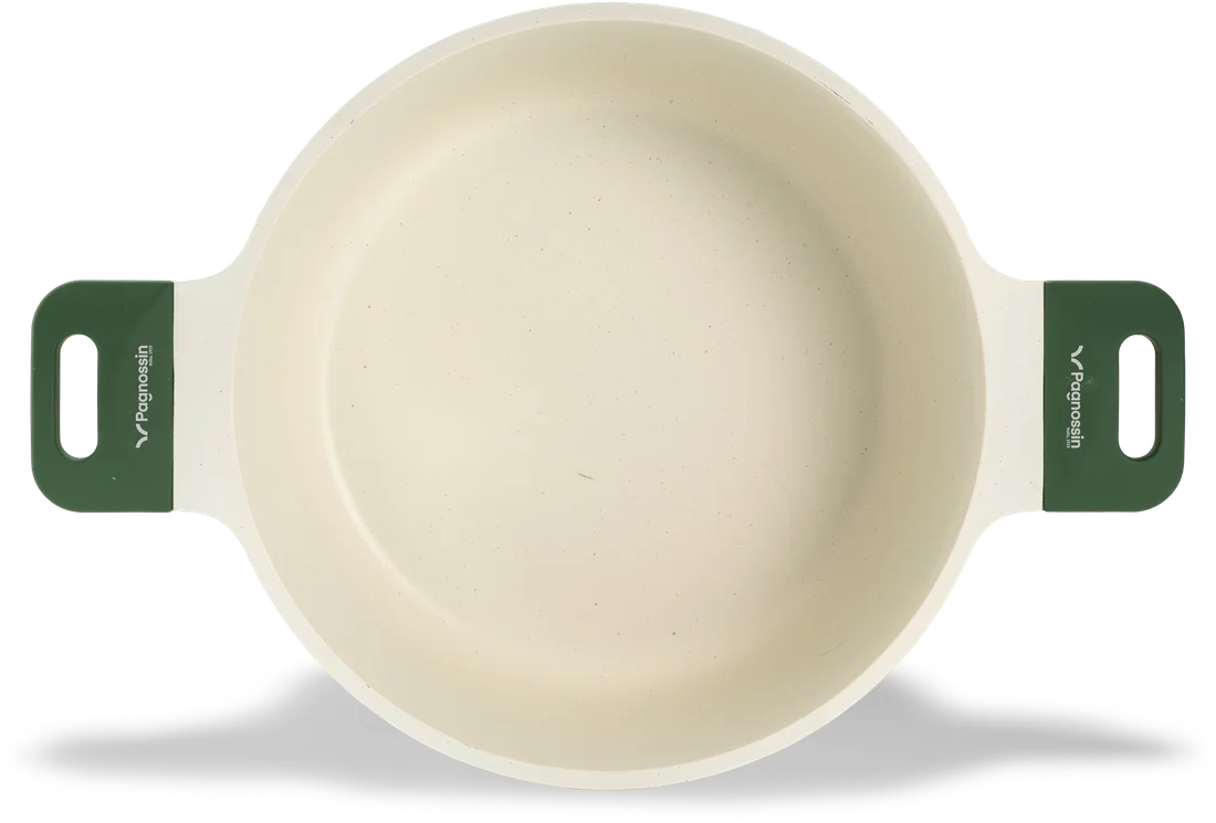 Casseruola Aromatica crema a due manici vista dall'alto