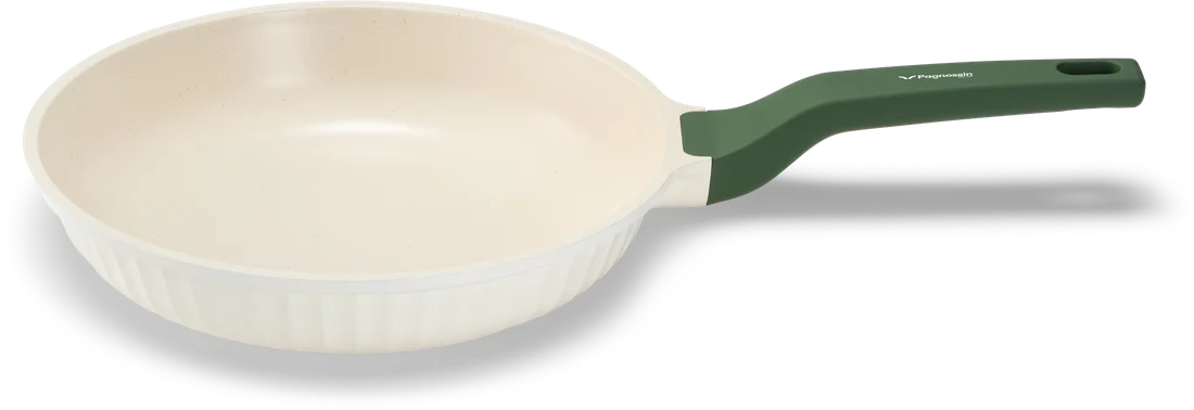Padella Aromatica crema da 24 cm vista di lato